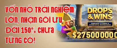 Thưởng Chào Mừng 100% Thành Viên Mới promotion